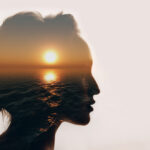 Psychology,Concept.,Sunrise,And,Dreamer,Woman,Silhouette.